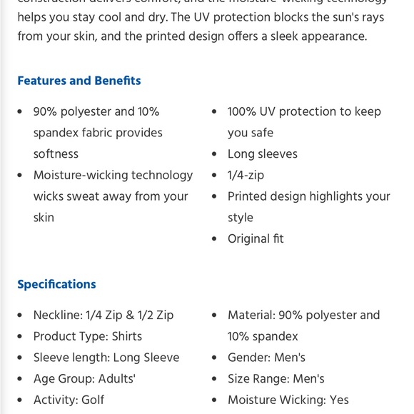 NWT!! Callaway Ottoman Printed Golf shirt, size XL and XXL - Picture 4 of 12